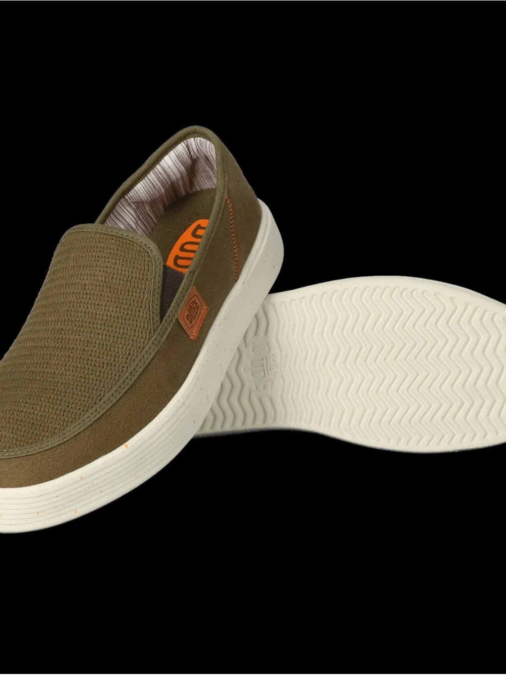 Hey Dude Sunapee M Coastline Olive Lightweight Canvas Slip-On Shoes Men’s 9